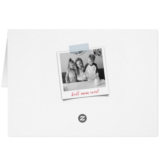 森お洒落の中の象の家族と赤い太陽 (裏面横)