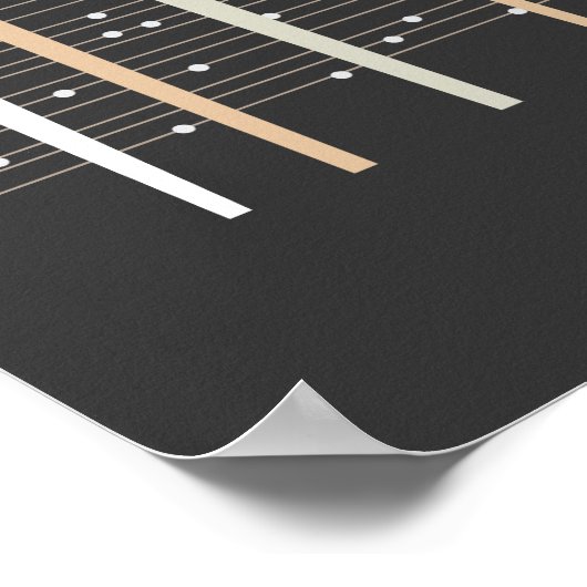 森お洒落の中の象の家族と赤い太陽 ポスター (角)