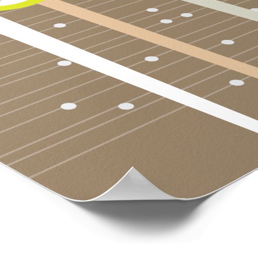 森お洒落の中の象の家族と赤い太陽 ポスター (角)