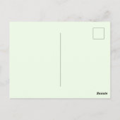 森お洒落の動物のポストカード ポストカード (裏面)