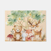 森お洒落の動物 ドアマット (正面)