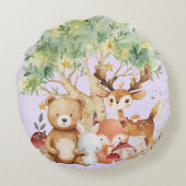 森お洒落の動物 ラウンドクッション (裏面)