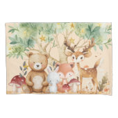 森お洒落の動物 枕カバー (正面)