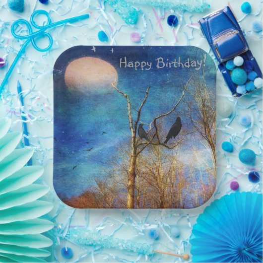 森お洒落の風景 ペーパープレート (パーティー)