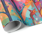 森お洒落の鳥 ラッピングペーパー (ロールコーナー)