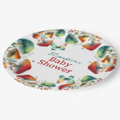 森お洒落キノコ赤ちゃんシャワー紙プレート ペーパープレート (アングル)