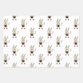 森お洒落林動物クリスマス ラッピングペーパーシート (正面3)