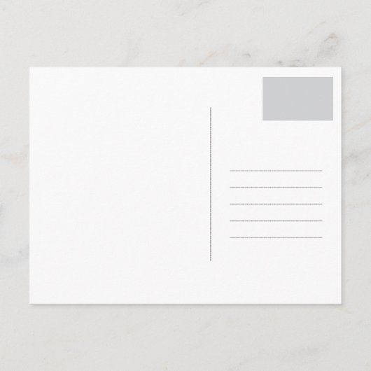 森お洒落猫クリームウェディング日時を保存 案内ポストカード (裏面)