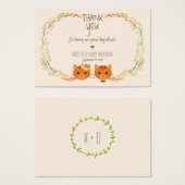 森お洒落猫クリームギフトラベル (正面&裏面)