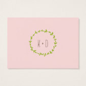 森お洒落猫赤面プレゼントラベル/カード (裏面)