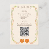 森お洒落猫(クリー素朴ム結婚) エンクロージャーカード (正面)