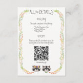 森お洒落結婚の素朴囲い エンクロージャーカード (正面)