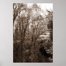 森からの城の眺め