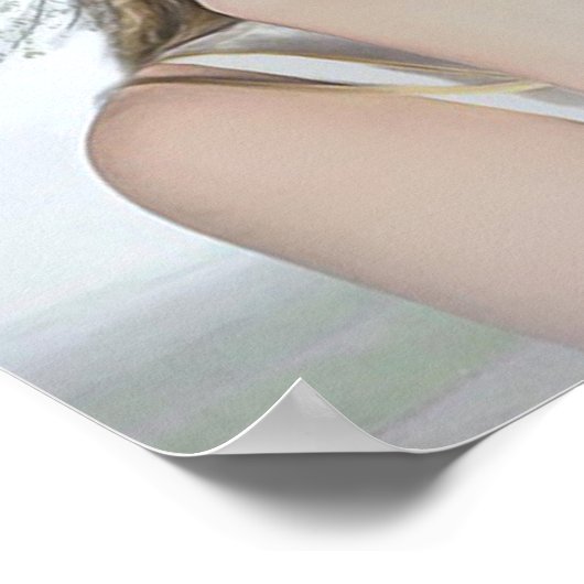 森かわいらしの神秘的な少女のポスター ポスター (角)