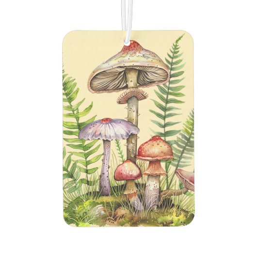 森かわいらしマッシュルームシダ カーエアーフレッシュナー (裏面)