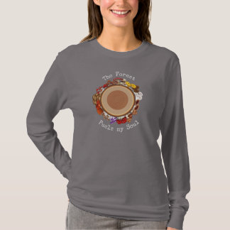森が私の魂を満たしてくれる Tシャツ キノコのTシャツ