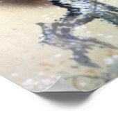 森そせんサルの花さくらんぼ ポスター (角)