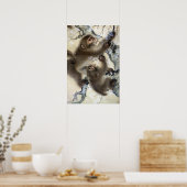 森そせんサルの花さくらんぼ ポスター (キッチン)