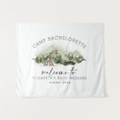 森でのキャンピングバチェロレッテウィークエンド タペストリー (正面(横))