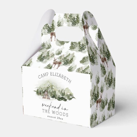 森でのキャンピングバチェロレッテウィークエンド フェイバーボックス (裏面サイド)