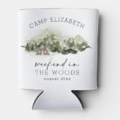 森でのキャンピングバチェロレッテウィークエンド 缶クーラー (正面)