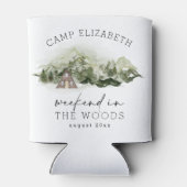 森でのキャンピングバチェロレッテウィークエンド 缶クーラー (裏面)