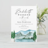 森でのブライズメイドウィークエンド招待状 招待状 (スタンド正面)