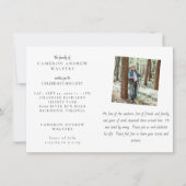 森での人生の祝い 招待状 (正面)