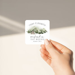 森での週末キャンピング独身最後の夜 スクエアシール