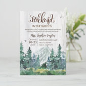 森での週末独身最後の夜の招待状 招待状 (スタンド正面)