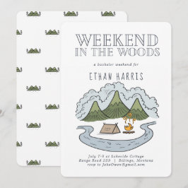 森での週末 | 独身最後の夜 招待状
