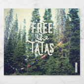 森ではブラは入れない ビールラベル (シングルラベル)