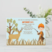 森でハンターを目指す誕生日招待状 招待状 (スタンド正面)