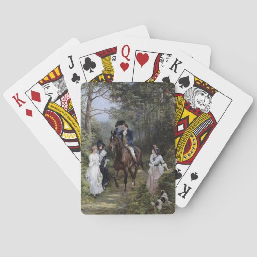 森で会う（Heywood Hardy著） トランプ (裏面)