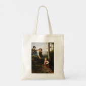 森で果実を摘む3人の子供 トートバッグ (裏面)