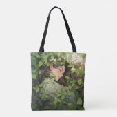 森で眠る女の子アニメ トートバッグ (裏面)