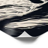 森で馬に乗る女性の騎士 ポスター (コーナー)