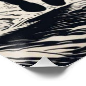 森で馬に乗る女性の騎士 ポスター (コーナー)