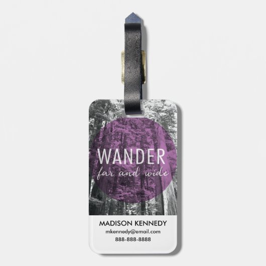 森で|は引用文あまねくさまよいます ラゲッジタグ (裏面縦)