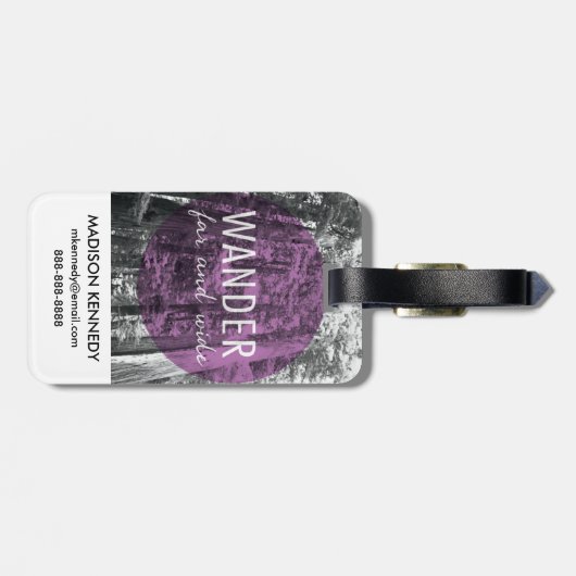 森で|は引用文あまねくさまよいます ラゲッジタグ (裏面横)