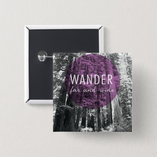 森で|は引用文あまねくさまよいます 缶バッジ (正面&裏面)