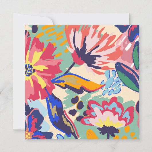 森とバラ 招待状 (正面)