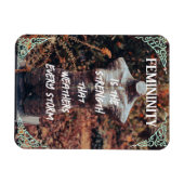 森とフェミニティの柔軟なフォトマグネット マグネット (横)