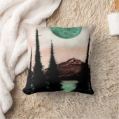 森と山 クッション (ブランケット)