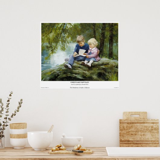 森と童話 ポスター (キッチン)