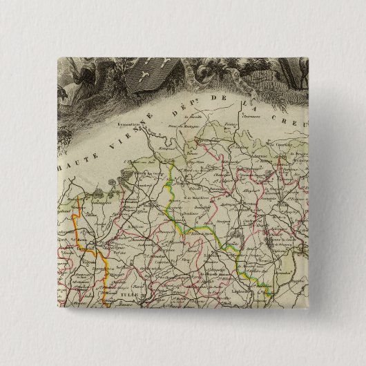 森と風景 缶バッジ (正面)