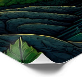 森に住む緑の魔法のカエル ポスター (コーナー)