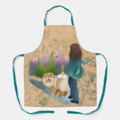 森に入る私は行く – チャウ・グルーミング エプロン (正面)