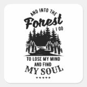 森に入る スクエアシール (正面)