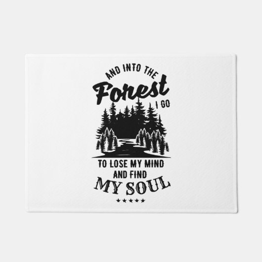 森に入る ドアマット (正面)